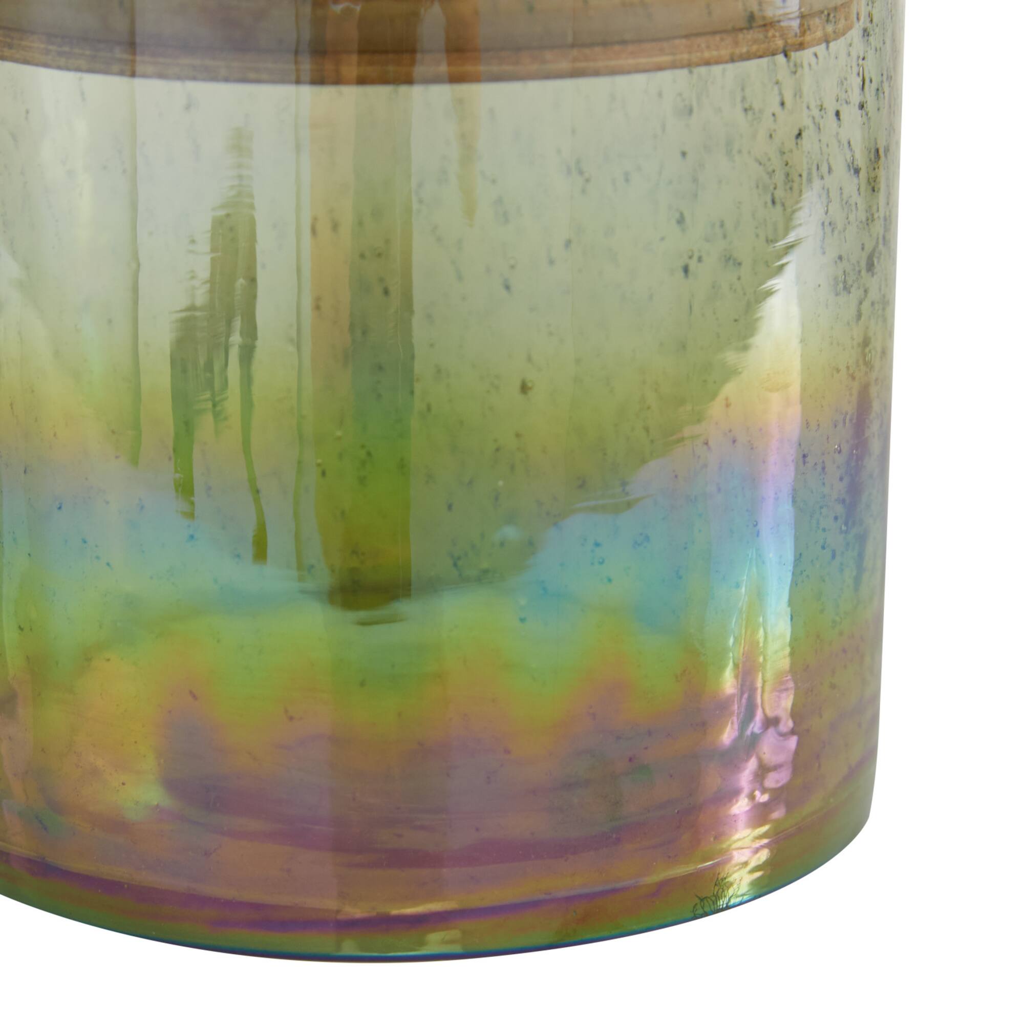 Rainbow Glass Coastal Decorative Jar Set